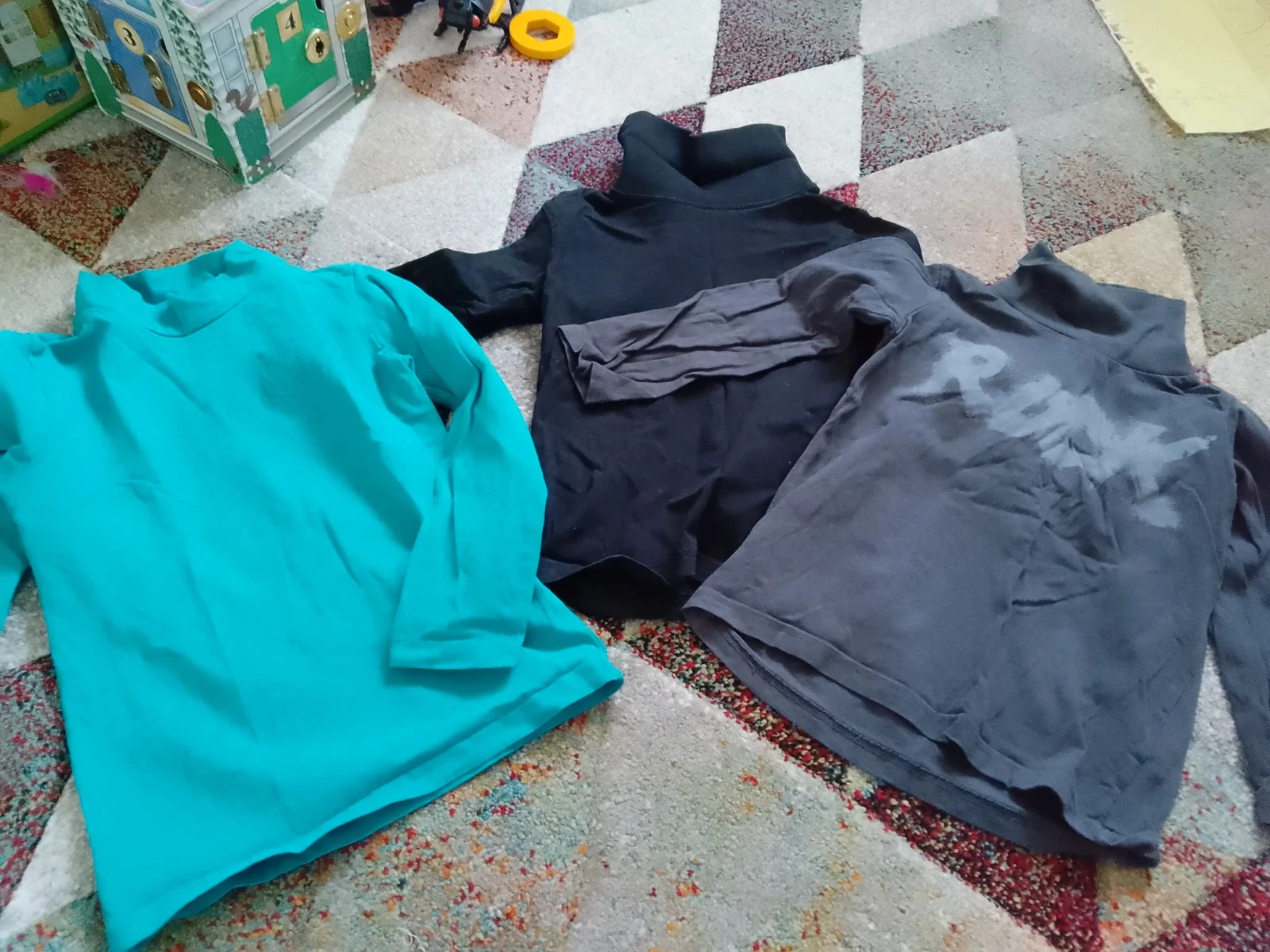 Lot de 3 hauts coton cols roulés 6 ans garçon